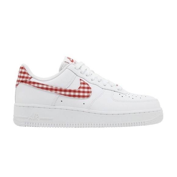 Nike Shoes - Nike Air Force 1 '07 Essential Low Mystic Red Gingham